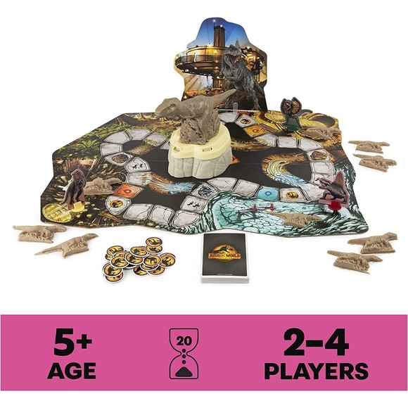 Jurassic World Dominion Stomp N’ Smash Board Family Game Ages 5+ - Picture 4 of 9